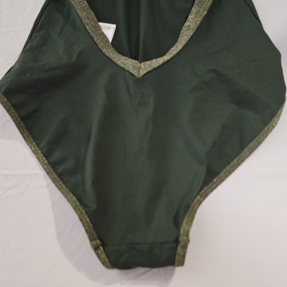 Venus Lascana Olive Halter bodysuit (10) - Picture 5 of 9